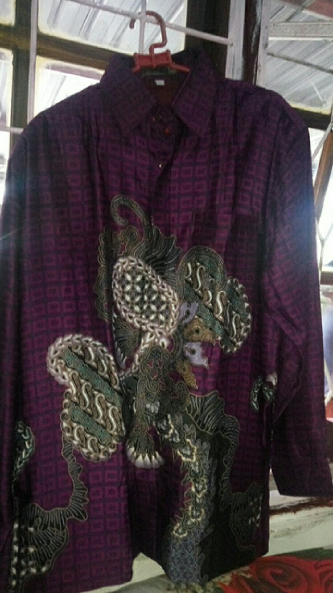 Baju Batik Semi Sutera Pria Kemeja Lengan Panjang Furring Dalam #batik #kemeja #semisutera
