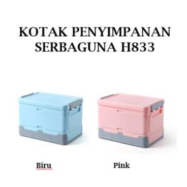 OSM - H833 Kotak Lipat Multifungsi / Kotak Penyimpanan Serbaguna  / Folding Container Storage Box