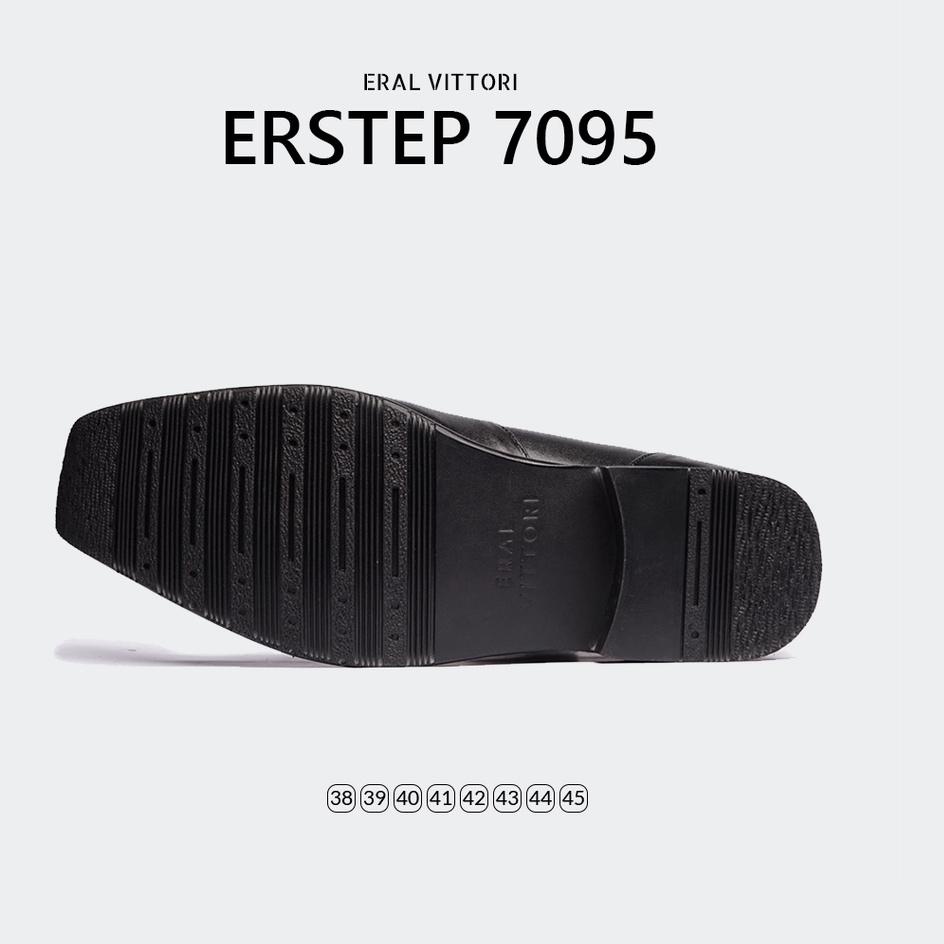 Paling Diminati ERAL VITTORI - Erstep 7095 Hitam Sepatu Pantofel Pria Kulit