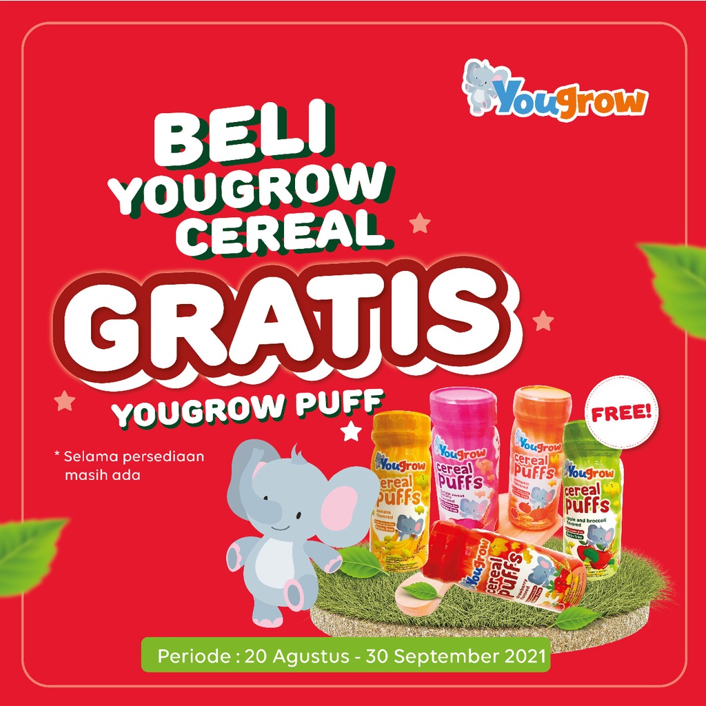 YOUGROW CEREAL 160 GR/ MAKANAN BAYI/ CEREAL BAYI/ BUBUR BAYI