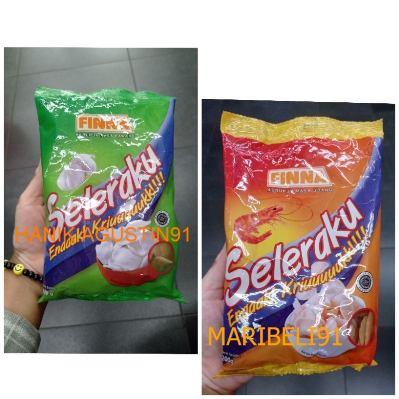 

FINNA SELERAKU UDANG 200GR / kerupuk bawang / Kerupuk Udang 200gr HALAL BPOM RESMI MB91
