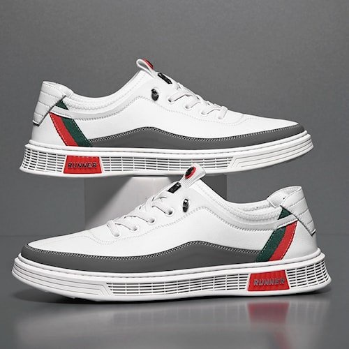 Sepatu pria sneakers import casual keren hitam putih spatu sneaker pria cowok runner