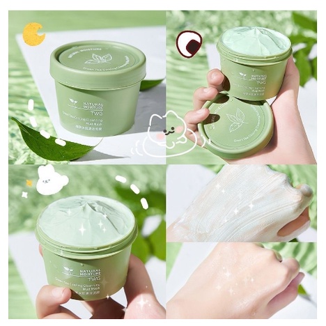 (UMU SUPPLIER) MAIGOOLE TWG GREEN TEA CLAY MASK | PORE CLEAN CLAY MASK | GREEN TEA COOLING MUD MASK MEIDIAN