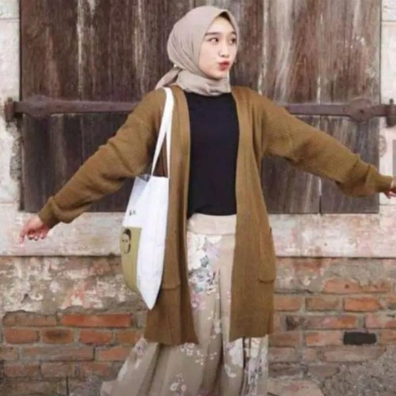 Cardigan Rajut Wanita / Long Cardigan