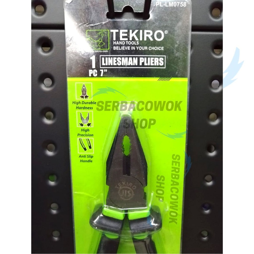 TEKIRO Tang Kombinasi 7&quot; Inch Linesman PLiers 7&quot; Inch TEKIRO Termurah Berkualitas