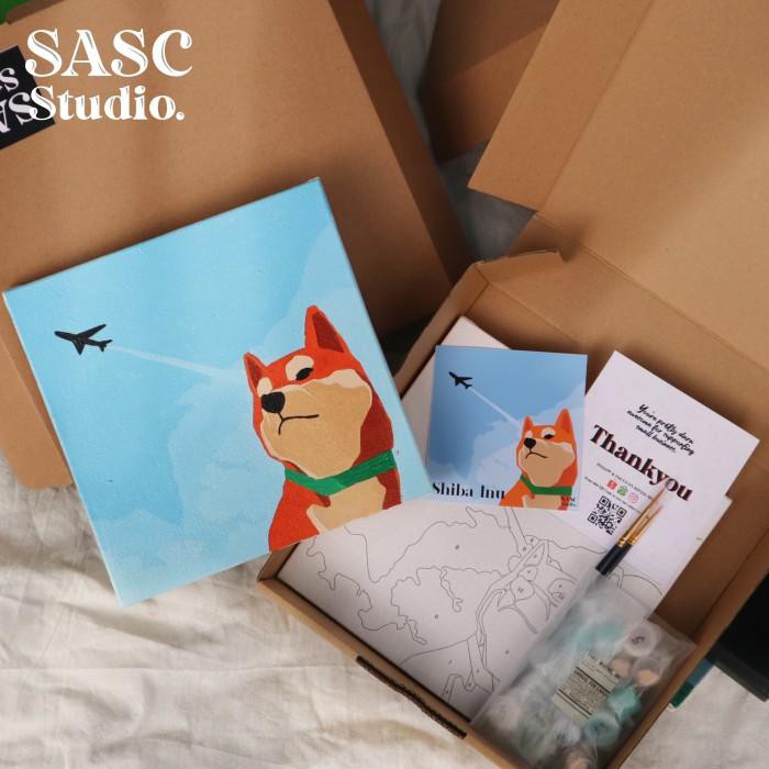 

Diy Painting By Number | Kerajinan Tangan | "Shiba Inu Hachiko Murah Meriah Ready