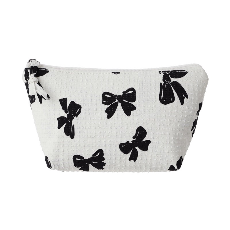 MINISO CHARMING TRAPEZOID COSMETIC BAG RIBBON PITA TEMPAT KOSMETIK
