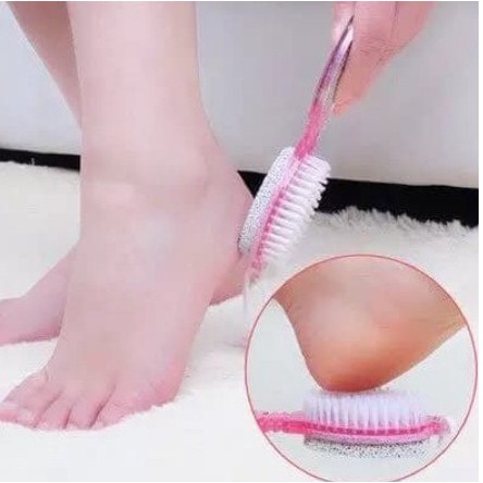 Pedicure Paddle Bush 4 Step in 1 Sikat Perawatan Kulit Kaki Kuku Penghalus Tumit Kasar Manicure Manicur Pedikur