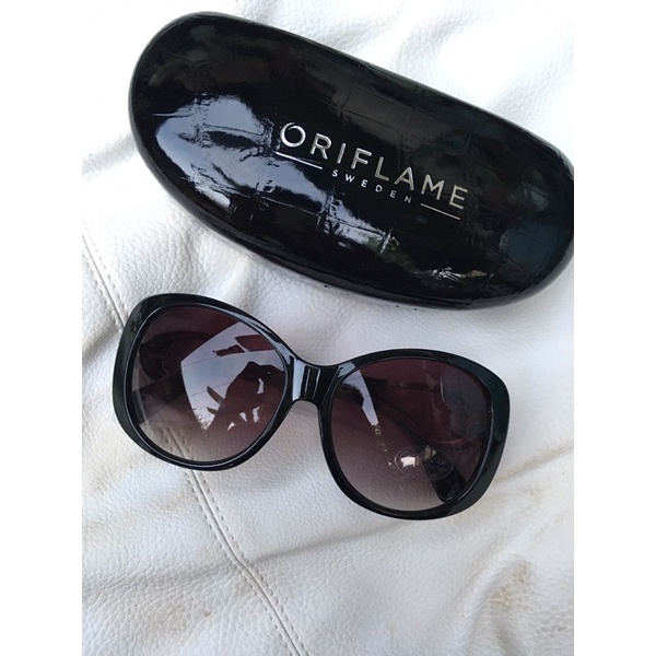 Oriflame Exklusiv Kacamata Hitam Sunglasses Black Croc UV400
