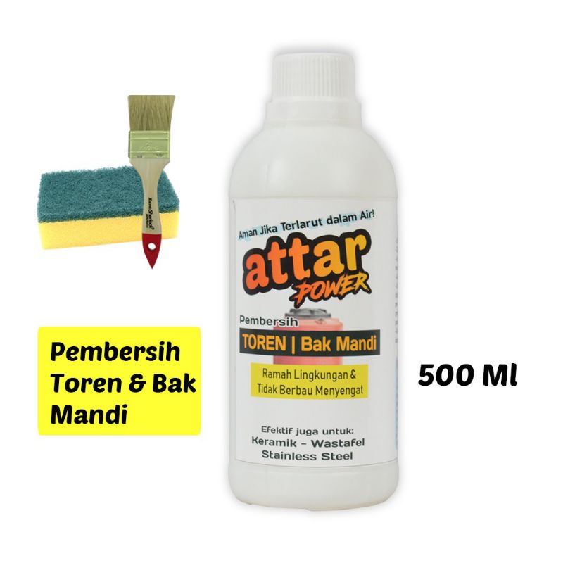 ATTAR POWER Refill Pembersih Keramik-Toren-WC-Stainless Steel - 500ml
