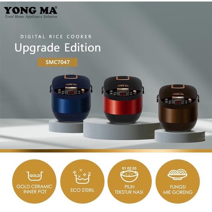 MAGIC COM / RICE COOKER YONG MA / YONGMA YMC 7047 / SMC 7047 [2 LITER] (GARANSI RESMI)