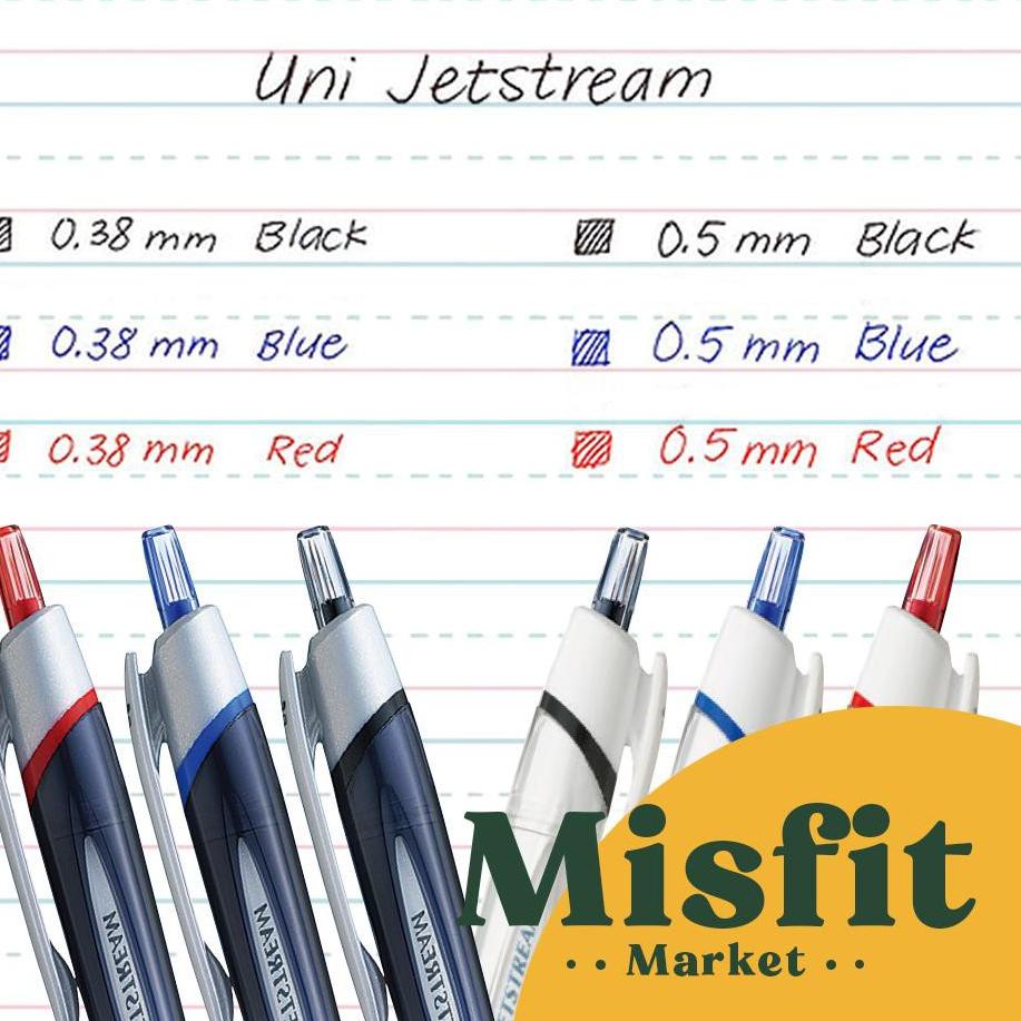 

kodei7I2u--Uni Ball Point JETSTREAM Water Based Pen 0.38 mm Pulpen 0.38mm