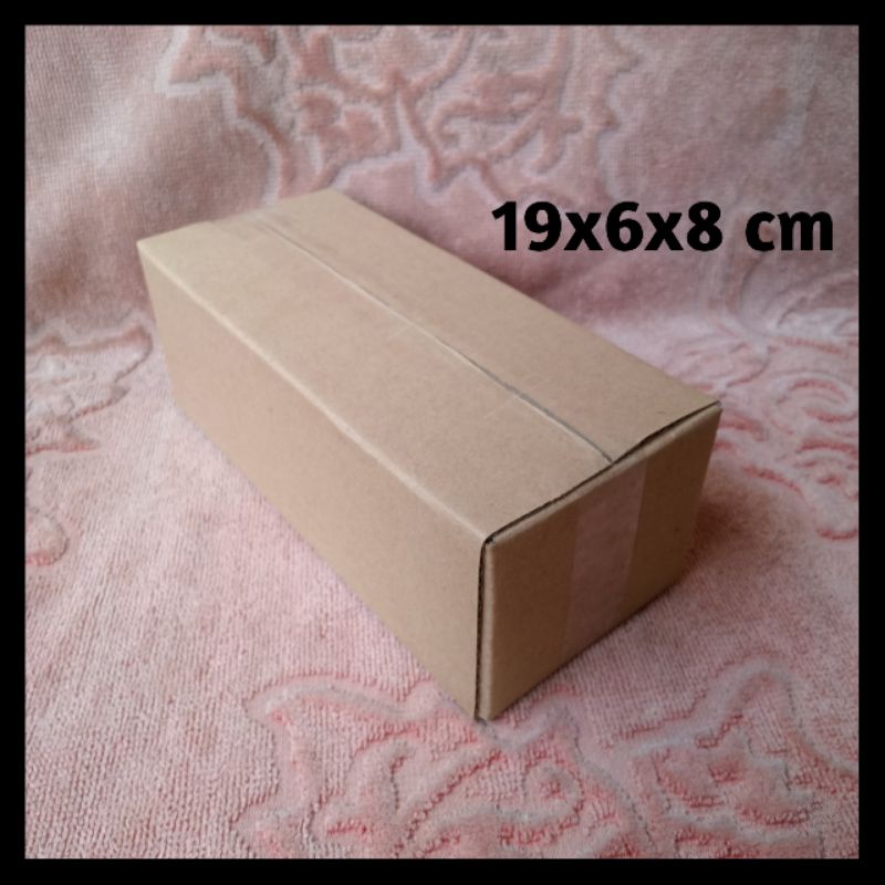 

KARDUS/KARTON/BOX PACKING POLOS UKURAN 19x6x8 cm