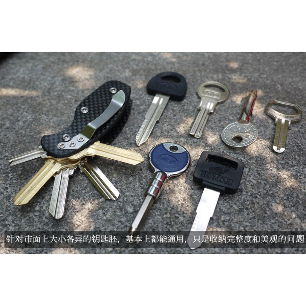 Termurah ! Key Holder Clip Aluminium Multifunctional EDC Tool - ZH111