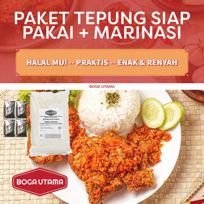 

Tepung & Marinasi Siap Pakai fried Chicken 1 kg