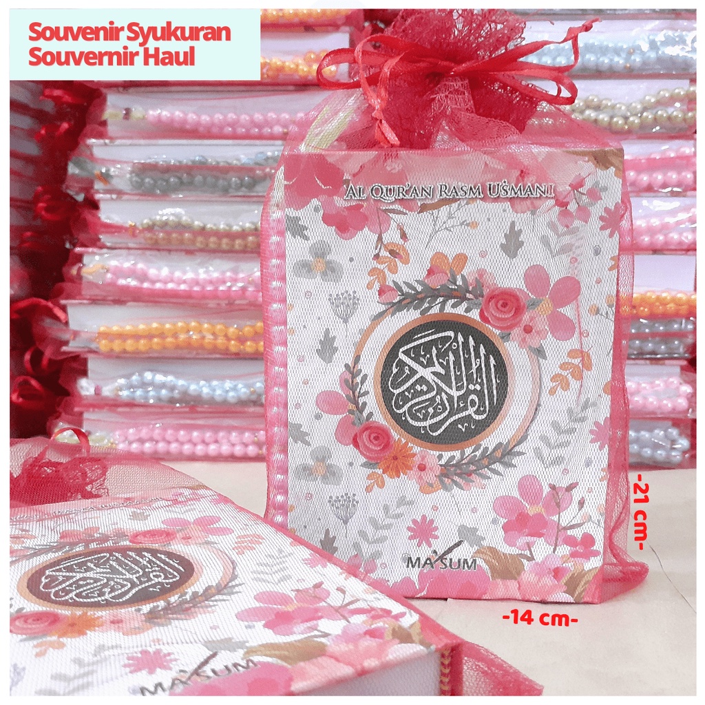 Souvenir Al Quran A5 Tahlil Tahlilan 40 Harian Haul 1000 Hari Free Sisipan Foto