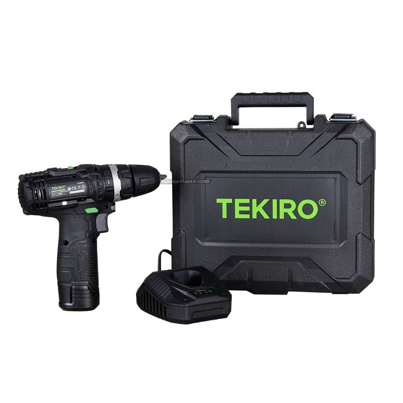 Mesin Cordless Hammer Drill 12V TEKIRO 2 Baterai - Bor Baterai Compaq
