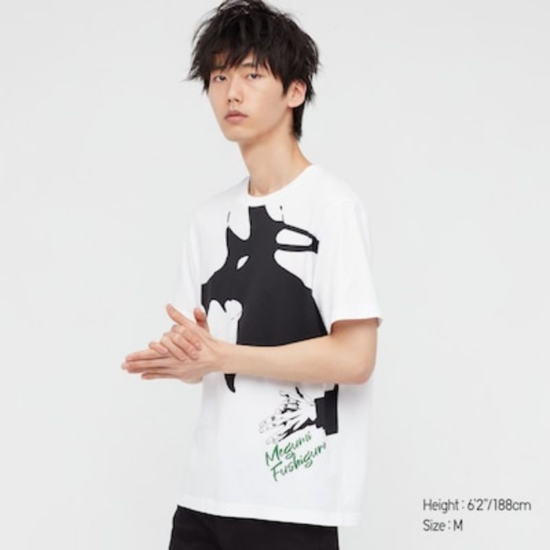 Uniqlo UT anime Jujutsu Kaisen  T-shirt White Megumi (ready stok)