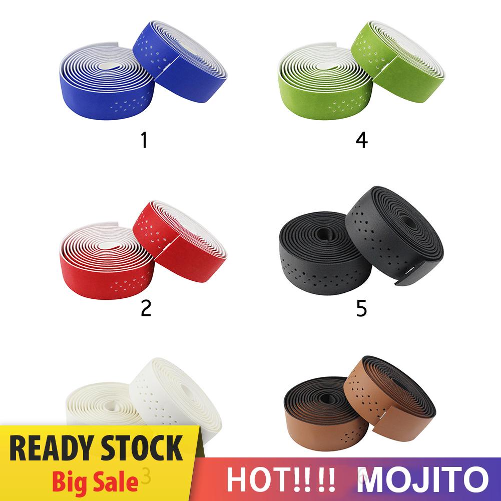 2pcs Tape Pembungkus Stang Sepeda Bahan Kulit Pu Anti Slip