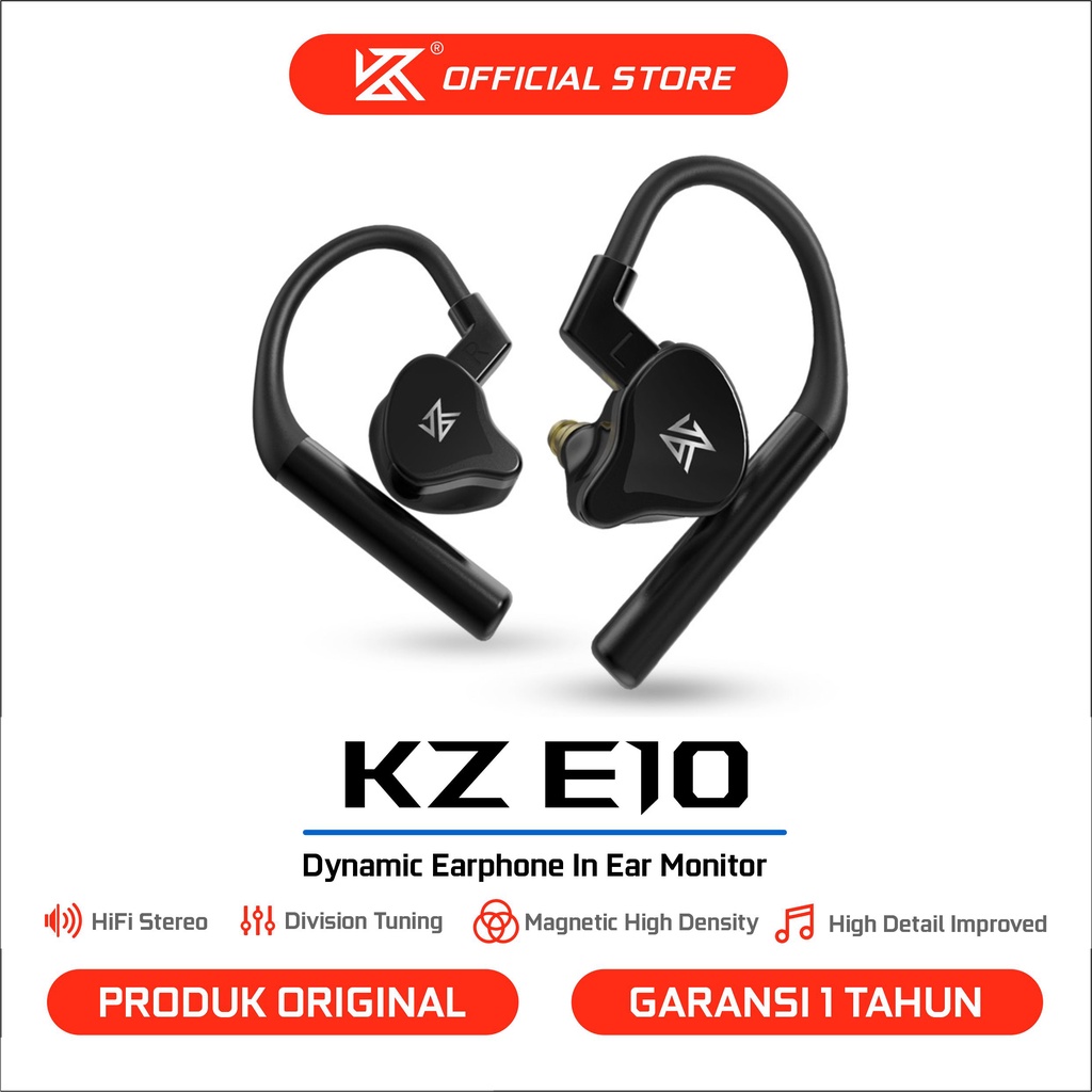 [KZ Official Store] KZ E10 TWS APTX 5 Driver 4BA+1DD Hybrid Technology True Wireless Stereo