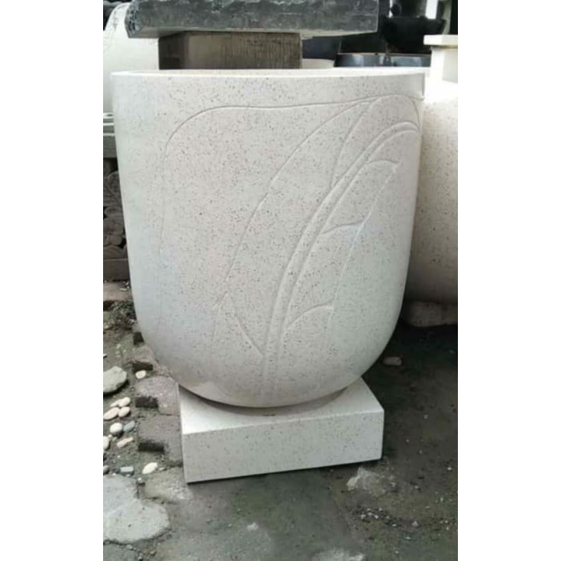 Bak Mandi Terazzo Anonna Daun Unik & Elegant T70cm