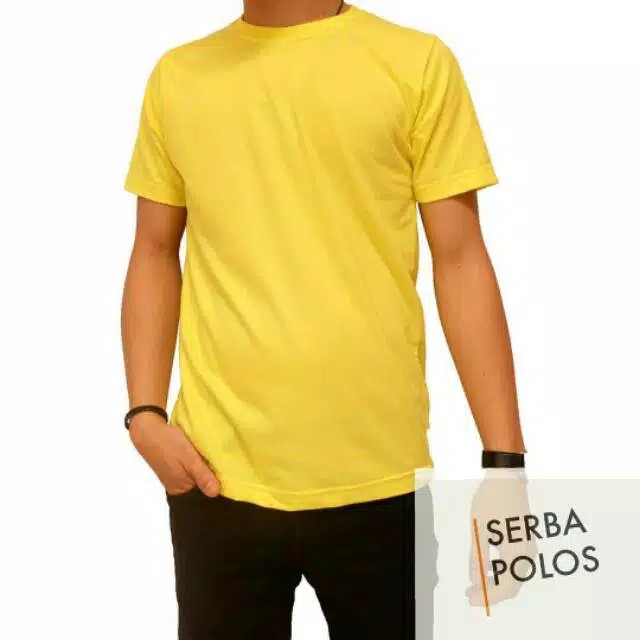 KAOS POLOS PRIA KUNING COMBED PREMIUM PROBLEM RACER TEES FREEDOM KAOS KUNING CEWEK // UNISEX