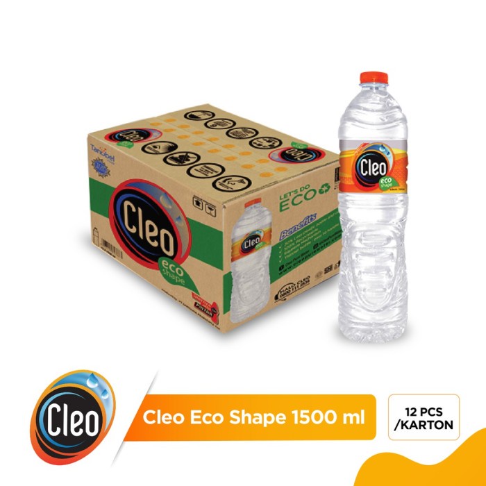 

Cleo Ecoshape Air Mineral - Kemasan 1500ml x 12pcs [1 Karton]