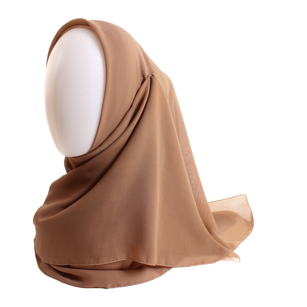 BSPLC - HIJAB BELLA SQUARE POLOS POLYCOTTON 110X110CM / HIJAB MUSLIM / JILBAB WANITA / KERUDUNG