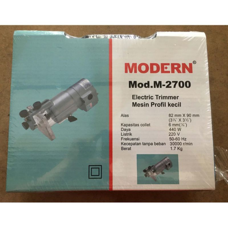 Modern  moderen M-2700 / M 2700 / M2700 Mesin Router Trimmer Profil Kayu