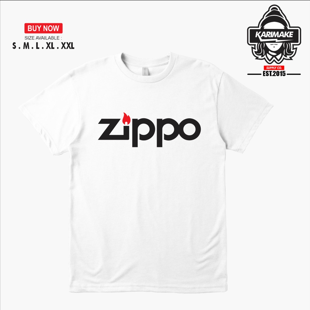 Kaos Baju Zippo Logo Kaos Distro Karimake Shopee Indonesia