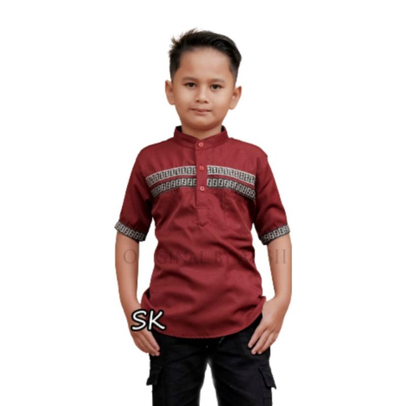 BAJU KURTA KEMEJA KOKO KEMKO PASANGAN COUPLE ANAK AYAH LENGAN PENDEK TERBARU ORIGINAL AGERA