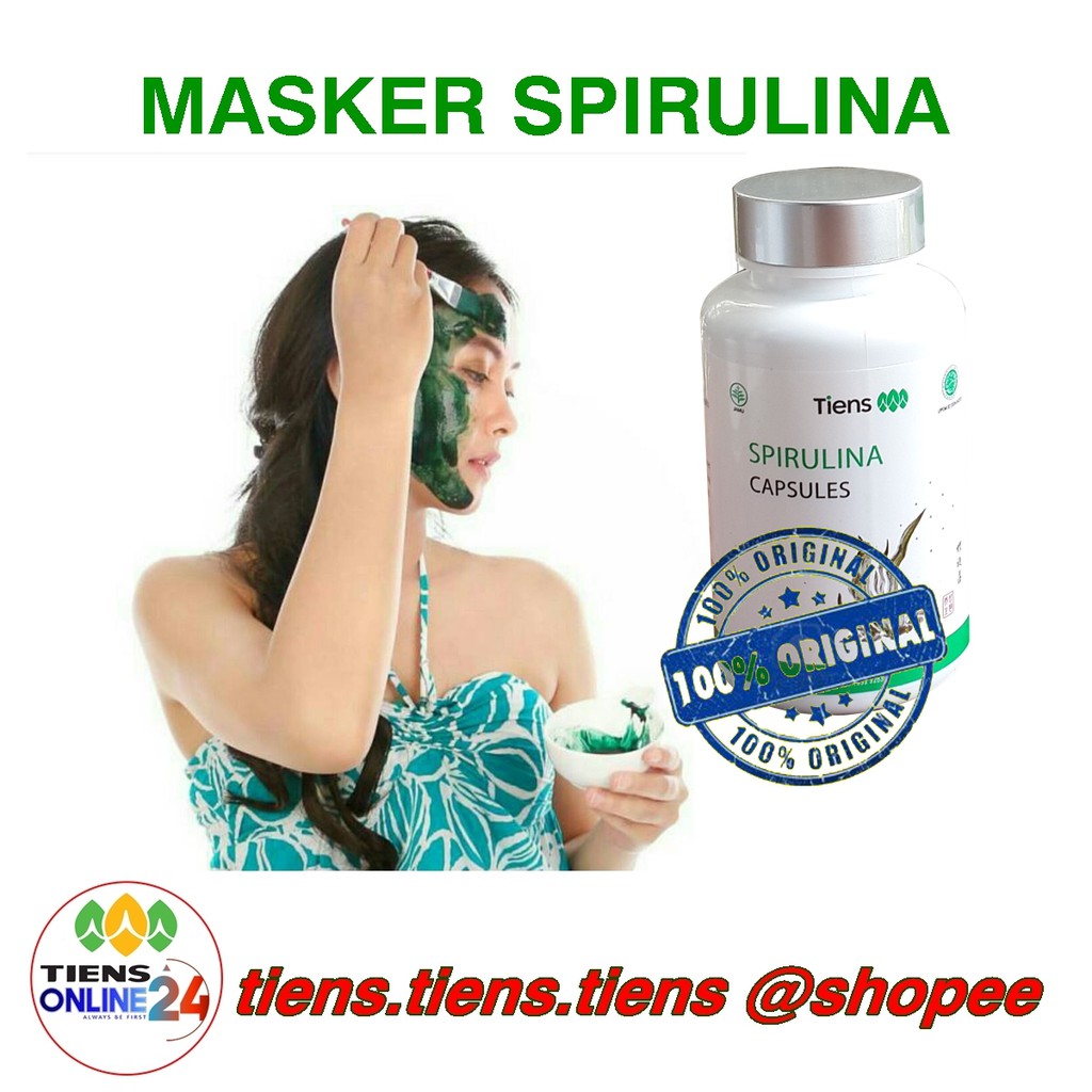 TIENS MASKER SPIRULINA ASLI 100 KAPSUL PER BOTOL SEGEL ASLI ORI