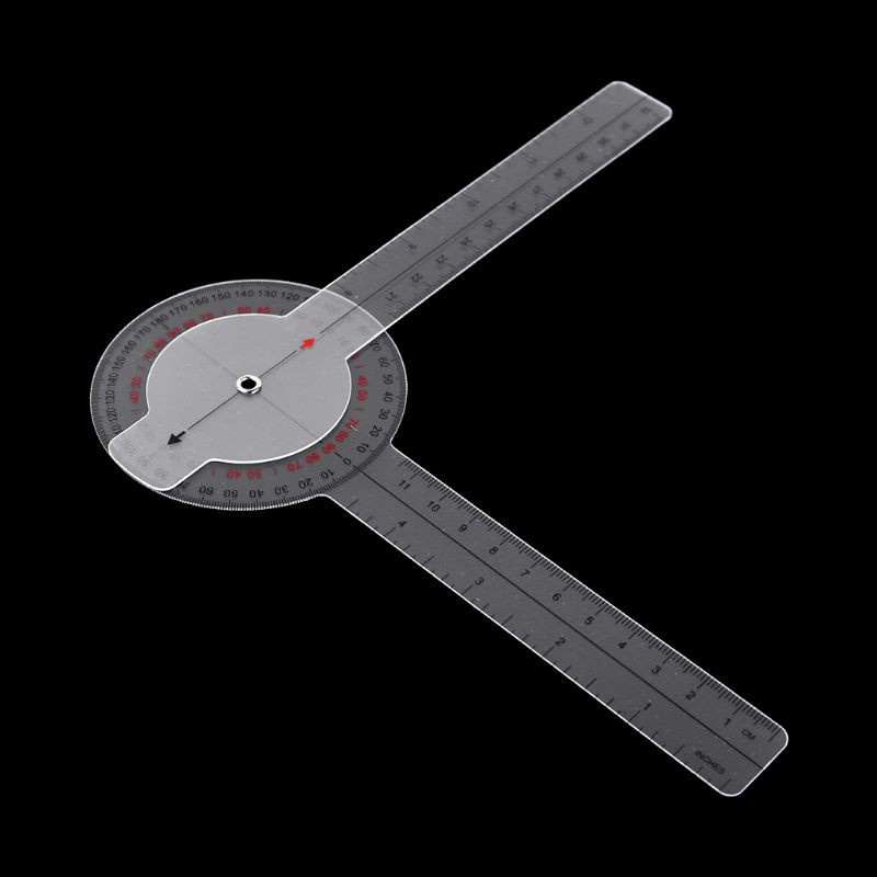 CRE  13inch 33cm Goniometer Medical Joint Ruler Calibrated Orthopedics Spinal Finger Angle Ruler Protractor