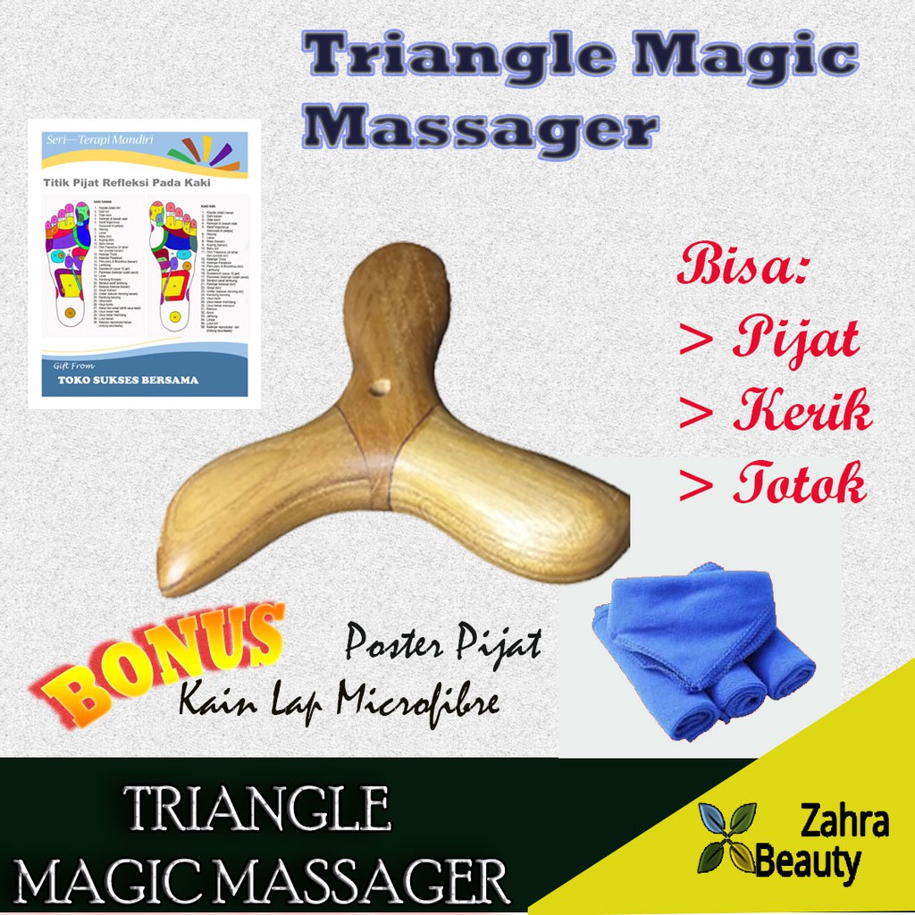 TRIANGLE Magic Massager - Alat pijat tradisional