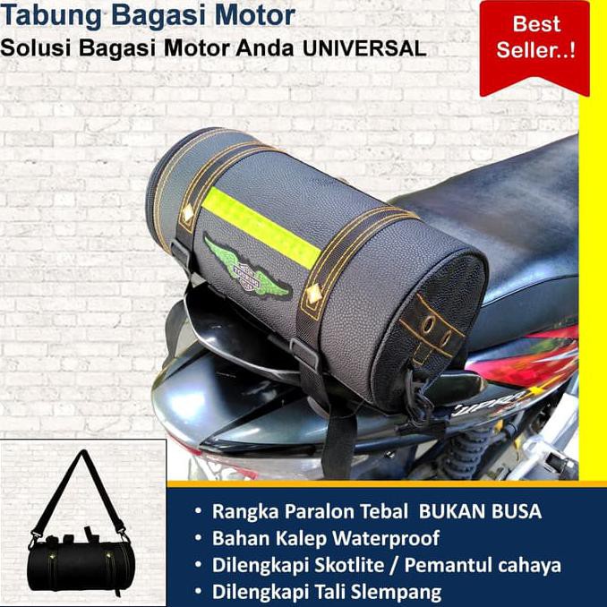 Tabung Jas Hujan Tas Mantel Mantol Tabung Bagasi Motor Jumbo Box Tail Termurah