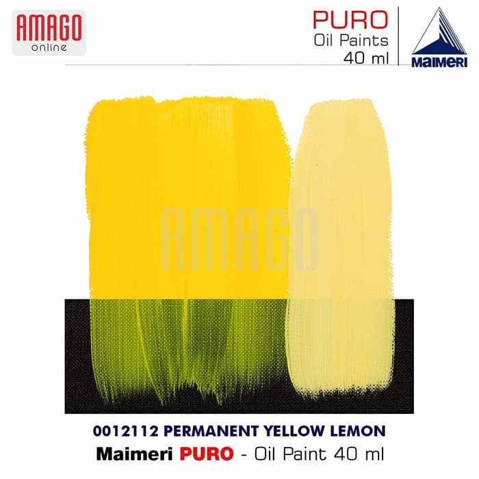 MAIMERI PURO - OIL PAINT - PERMANENT YELLOW LEMON - 40ML - M0012112