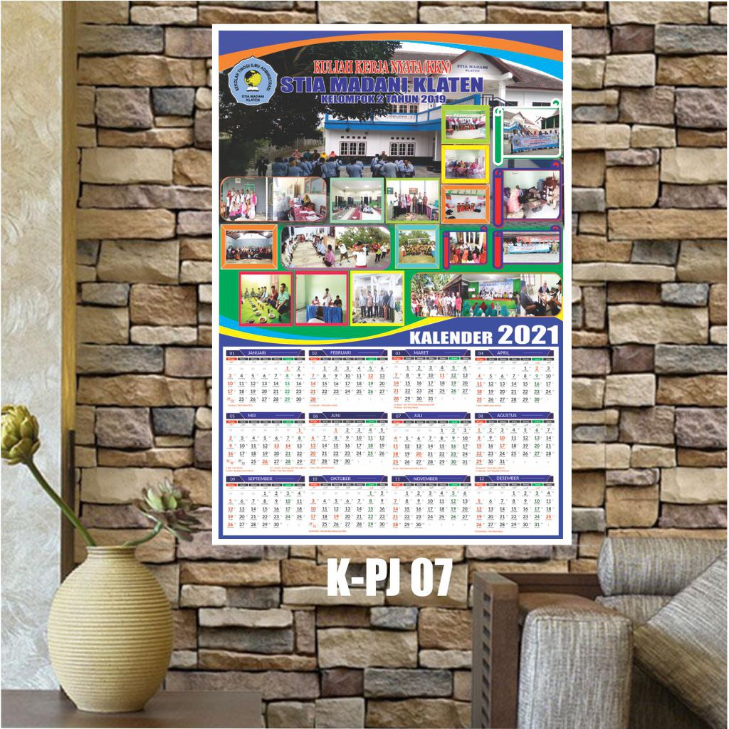 

MURAH!! Kalender Custom 2021, 1 lembar, bisa di isi 22 Foto, Kualitas Dijamin Bagus!!!