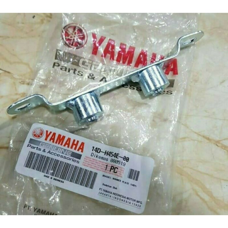 DUDUKAN PLAT NOMOR MIO SOUL ASLI ORI YAMAHA 14D H454E 00