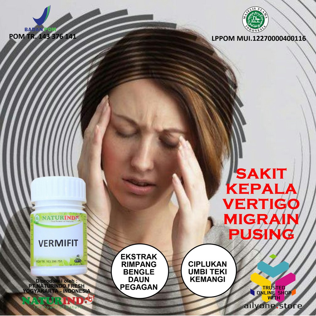 Jual Obat Sakit Kepala Menahun Vertigo Migrain Migren Obat Pusing Obat