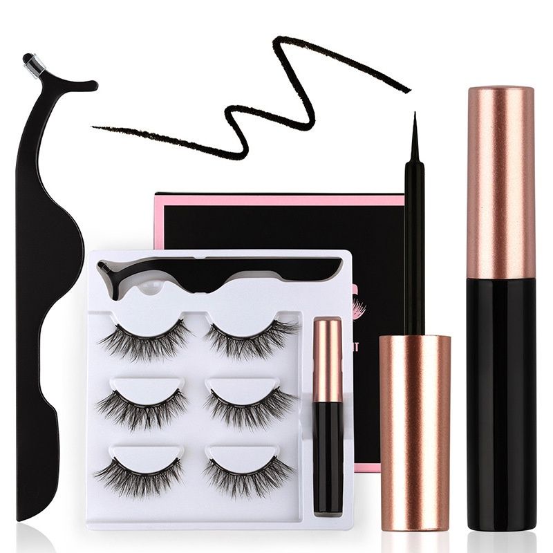 EYELASH MAGNETIC 1 SET LENGKAP BULU MATA MAGNET 3 PSG