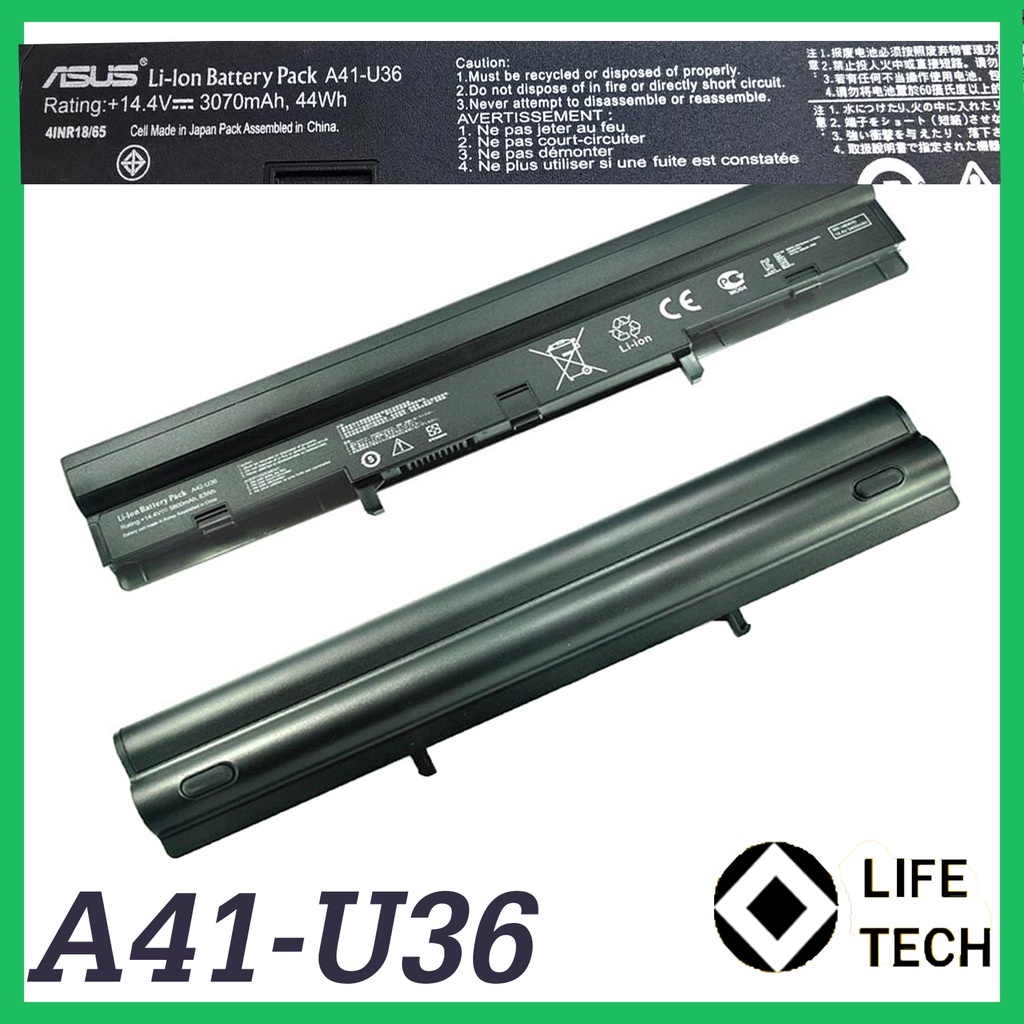 Battery ASUS U36C U36S A41-U36 A42-U36 U44SG U44S U36SG U36J U36SD 4INR18/65-2