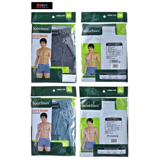Scorlines Men's Celana Boxer