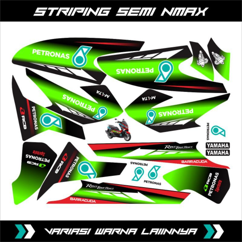 (COD) striping variasi nmax lama semi full