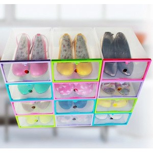 DIY Transparent Shoe Box Kotak Sepatu Transparan Multifungsi Shoes Box