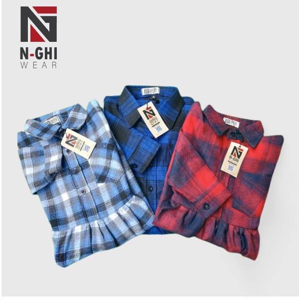 KEMEJA FLANEL ANAK PEREMPUAN