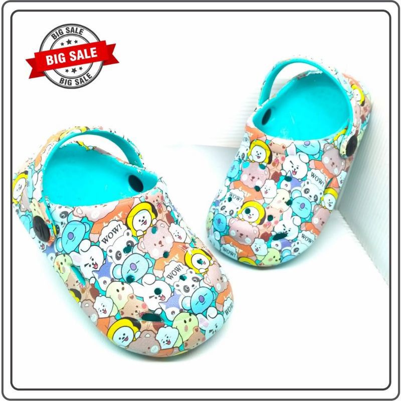 Sandal Anak Tali Belakang Sandal Baim Anak Unisex Sandal Karet Import Anak