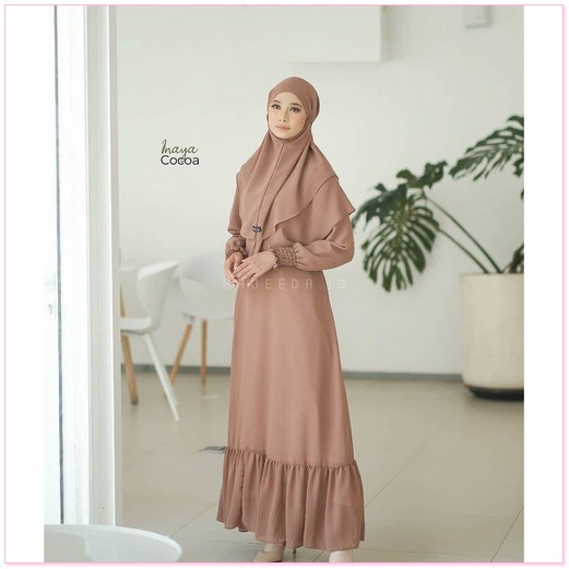 Gamis Syari Dress Busana Muslim Murah Ibu Ibu Lebaran Terbaru 2022 Bsju Gsmis Polos Wanita Bju Gmis 