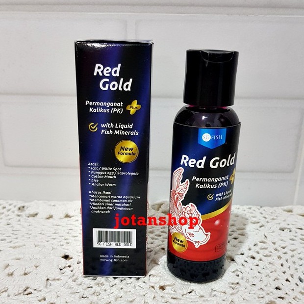 SG FISH RED GOLD Permanganat Kalikus plus Obat PK Vitamin Ikan Hias