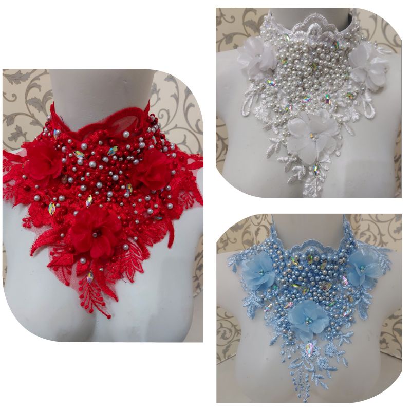 COKER PENGANTIN// ACCESORIS PENGANTIN// KALUNG PENGANTIN PAYET