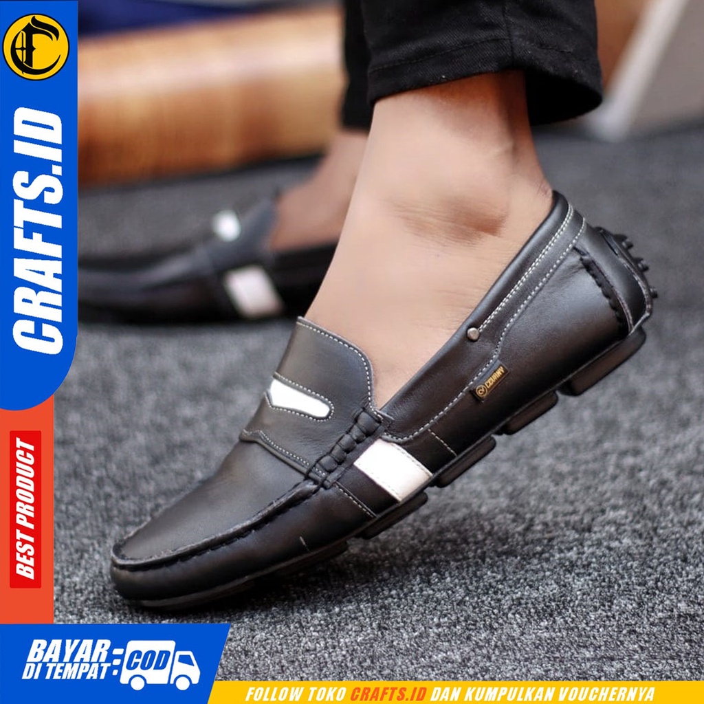 CRAFTS Vahala - Sepatu Formal Pria Pantofel Kulit Asli